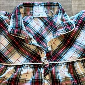 L.L. Bean small petite flannel gown warm and comfy for these cool nights.